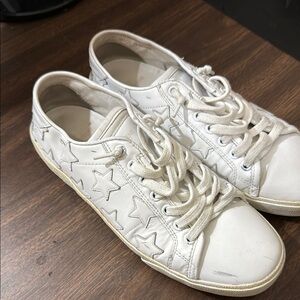 Yves Saint Laurent White Sneakers Sleek Design